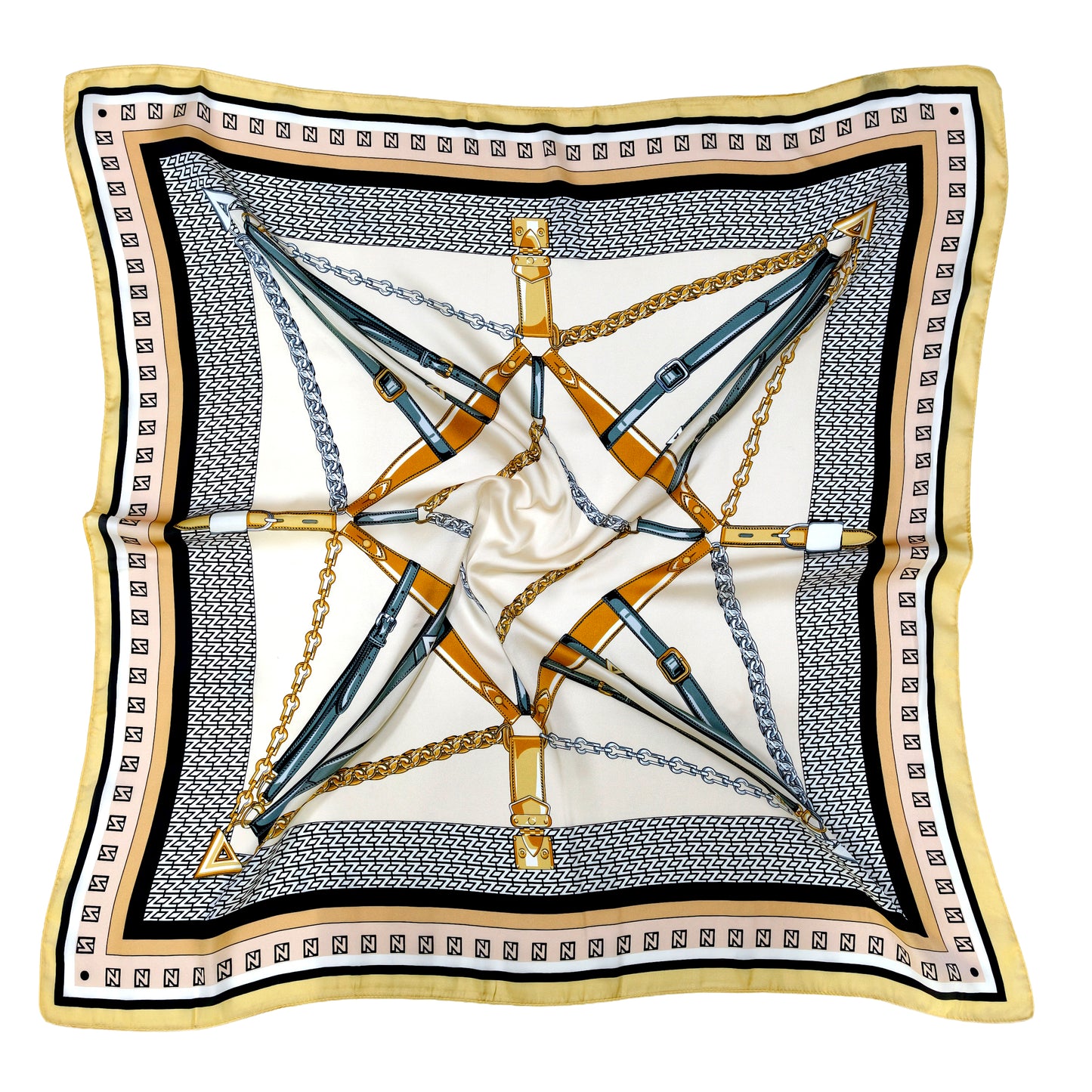 Harness Star Print Square Scarf