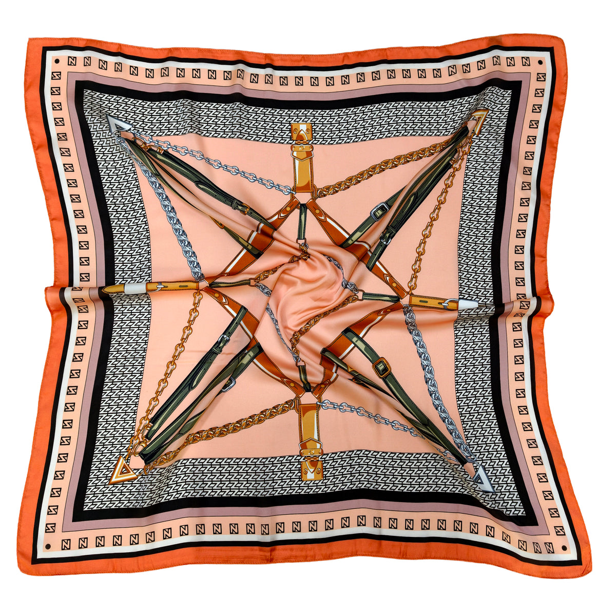 Harness Star Print Square Scarf