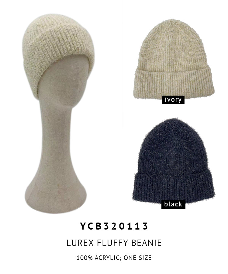 Lurex Fluffy Beanie