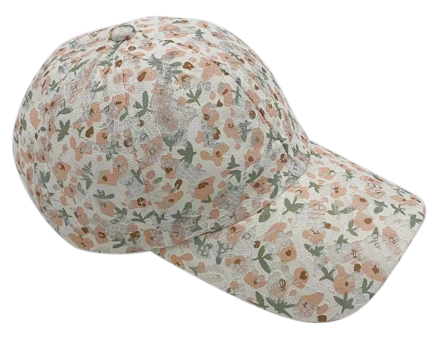 Floral Patterned Baseball Cap