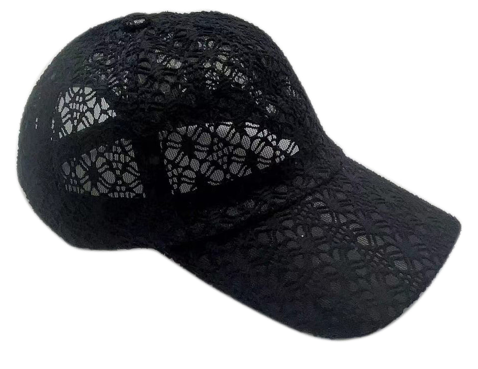 Do everything in Love White Boho Lace Adjustable Baseball Cap Lace Baseball Cap – Do Everything In Love main image 4
