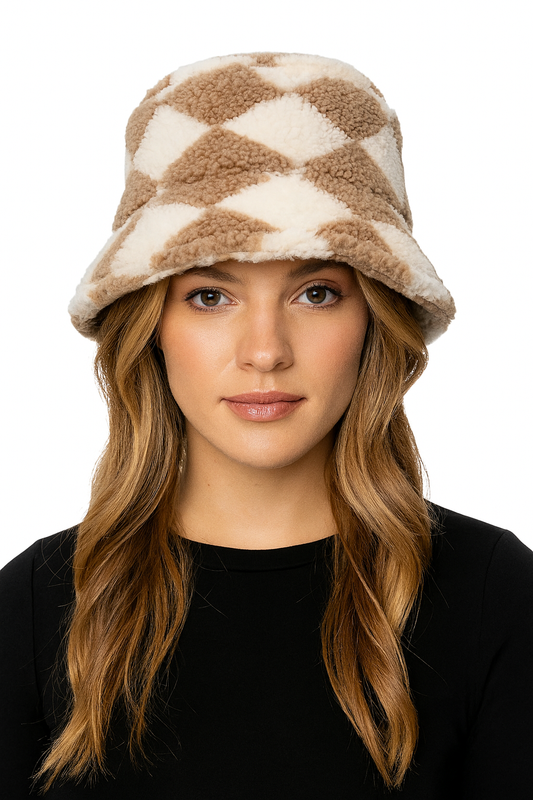 Diamond Sherpa Bucket Hat