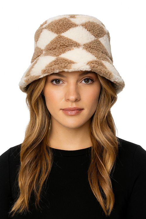 Diamond Sherpa Bucket Hat