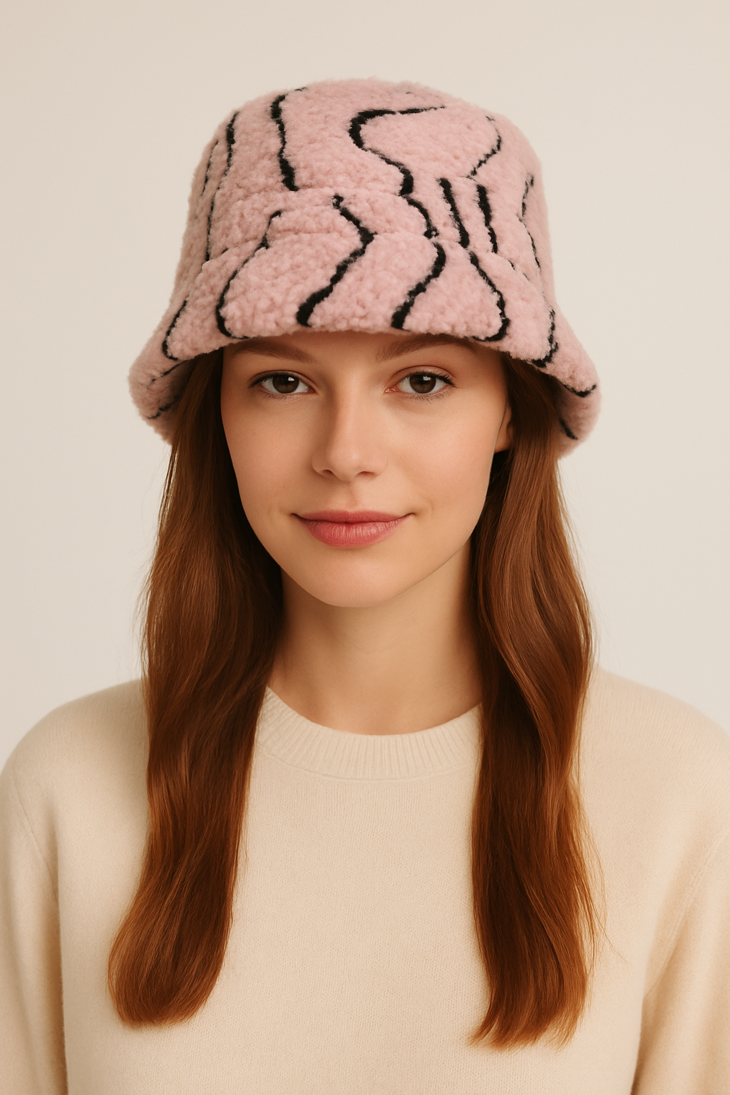 Geometric Sherpa Bucket Hat