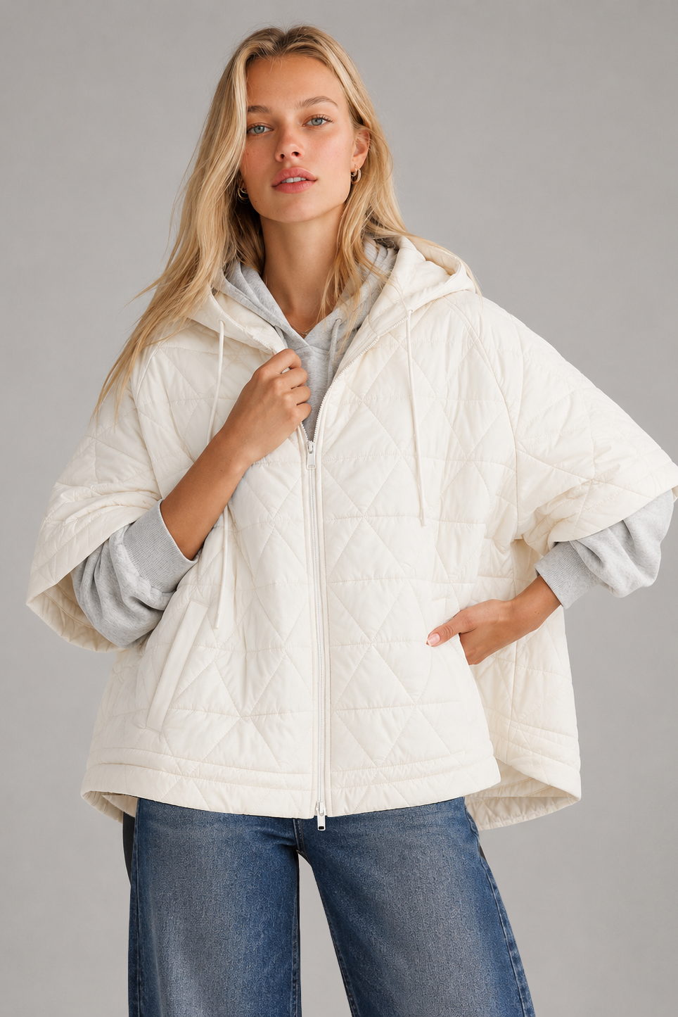 Quilted Hoodie Jacket