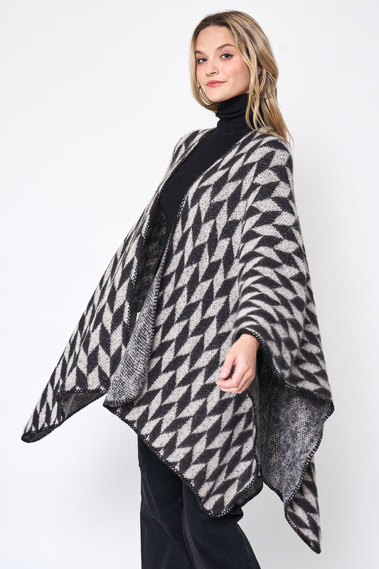 Geometric Knitted Kimono