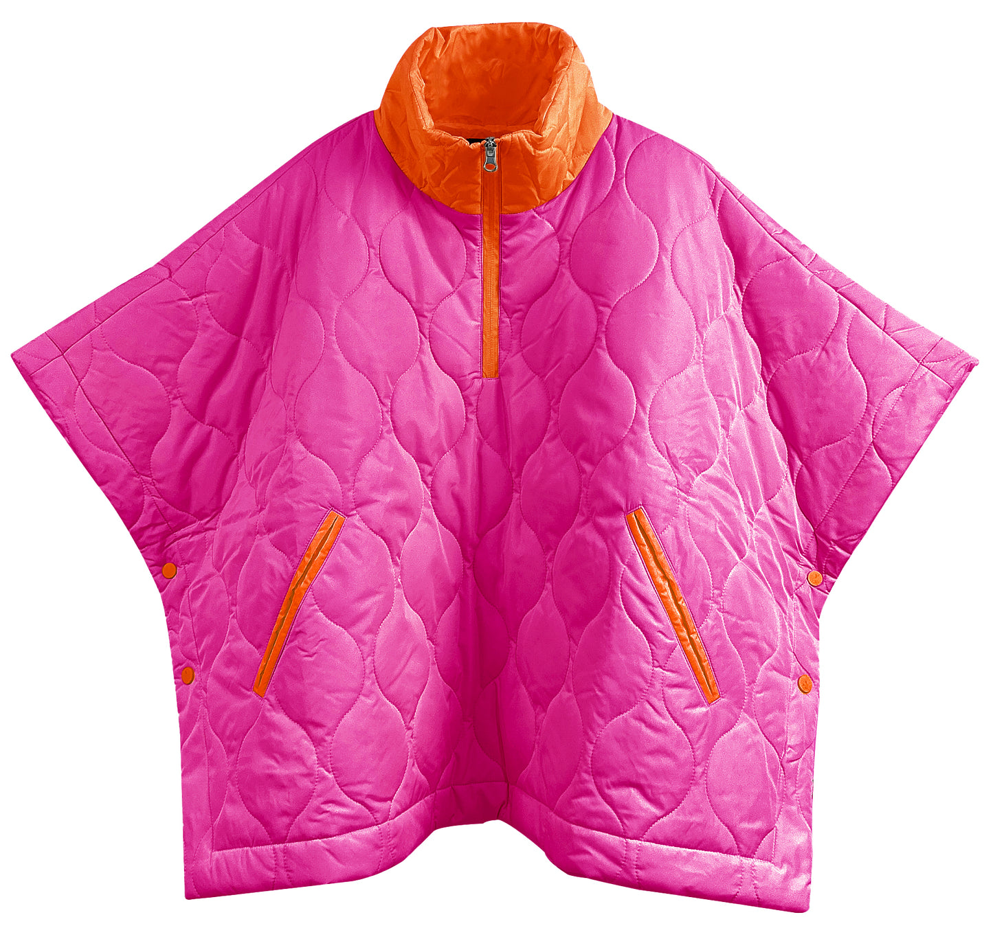 Quilted Puffer Poncho