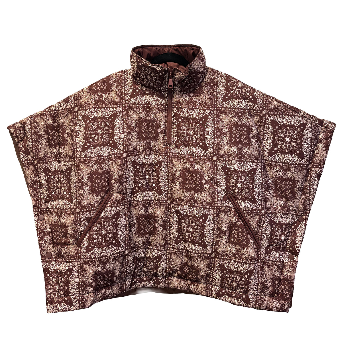 Bandana Print Poncho