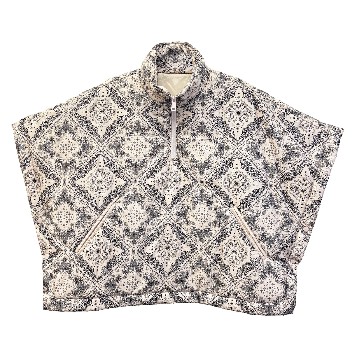 Bandana Print Poncho
