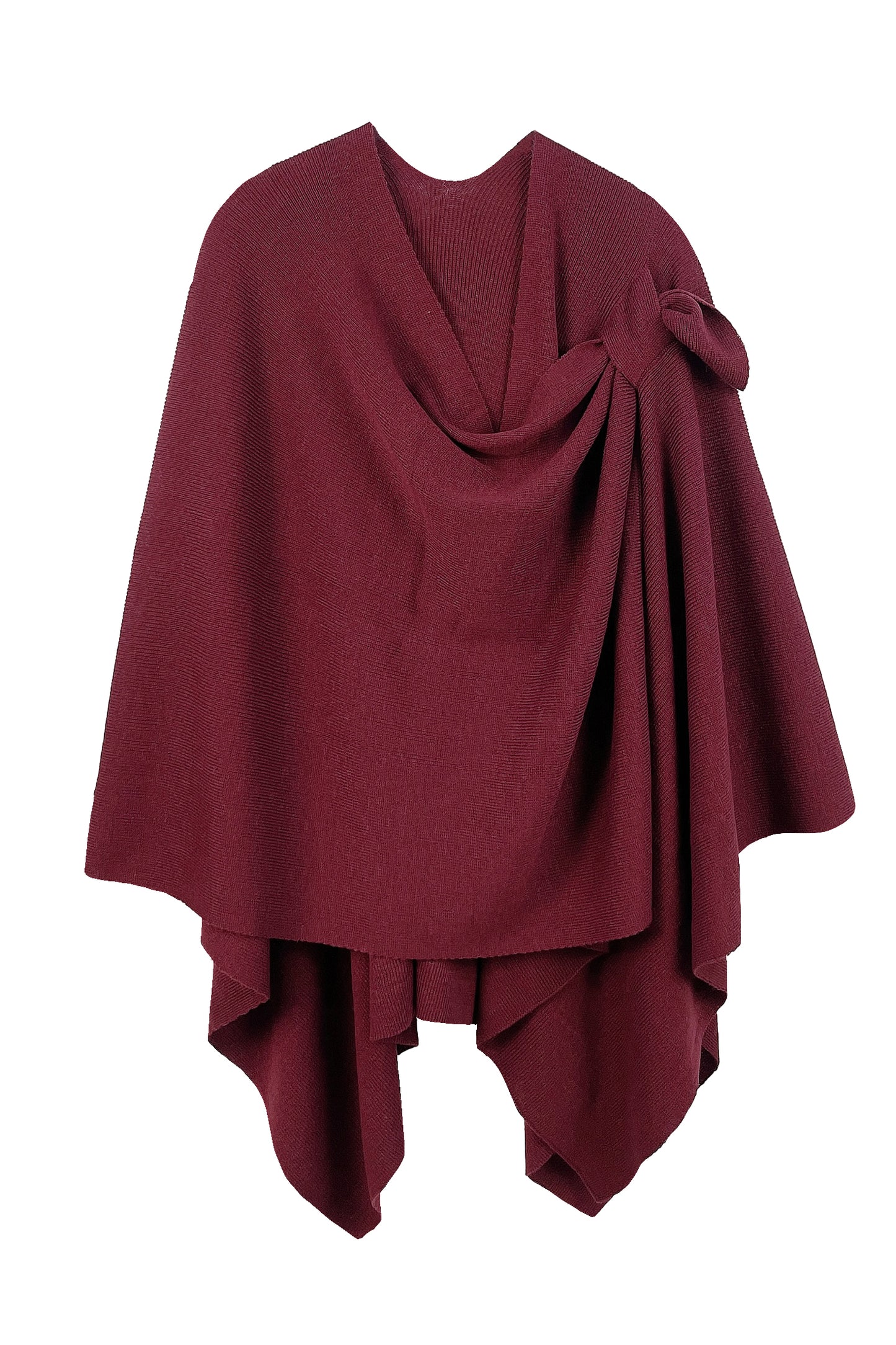 Solid Ruana With Shoulder Strap