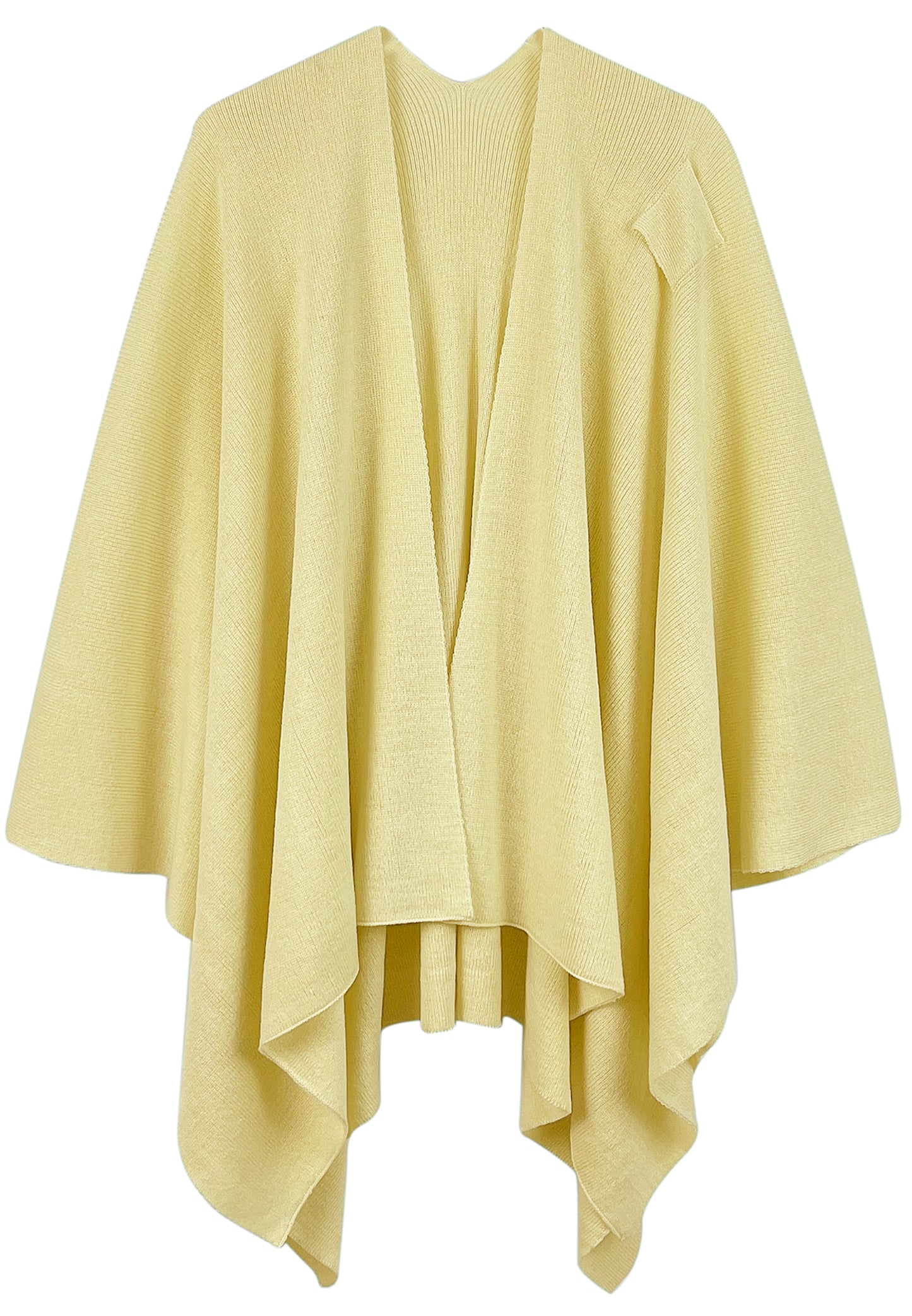 Solid Ruana With Shoulder Strap