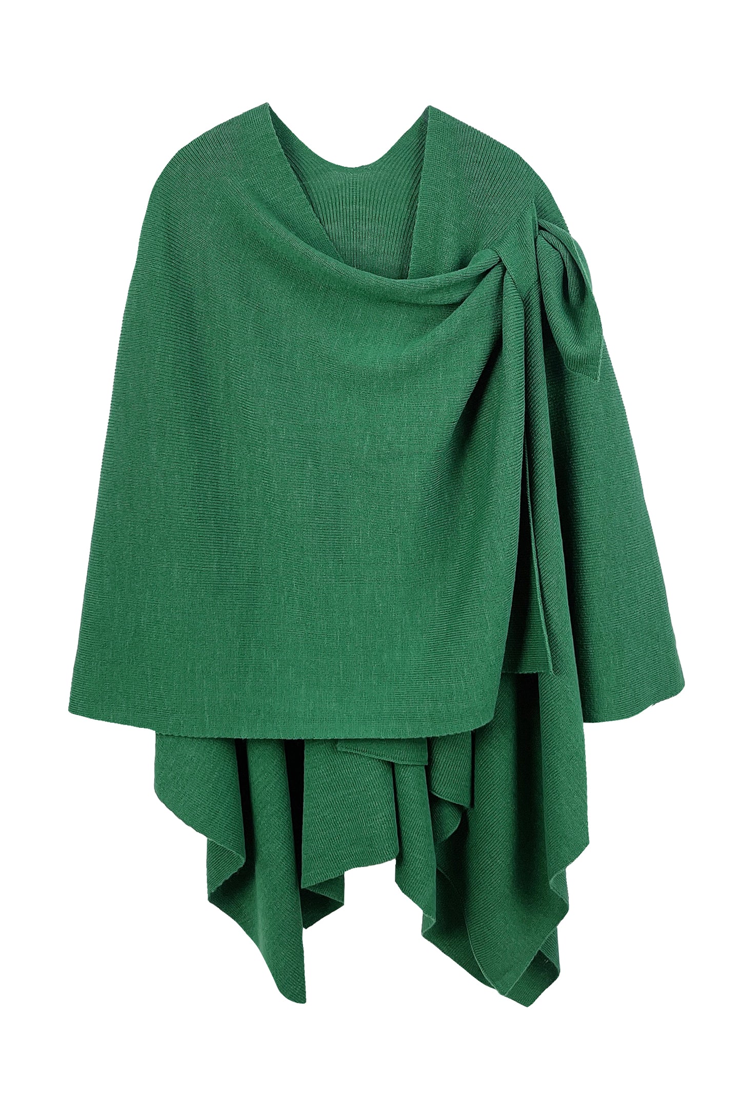 Solid Ruana With Shoulder Strap