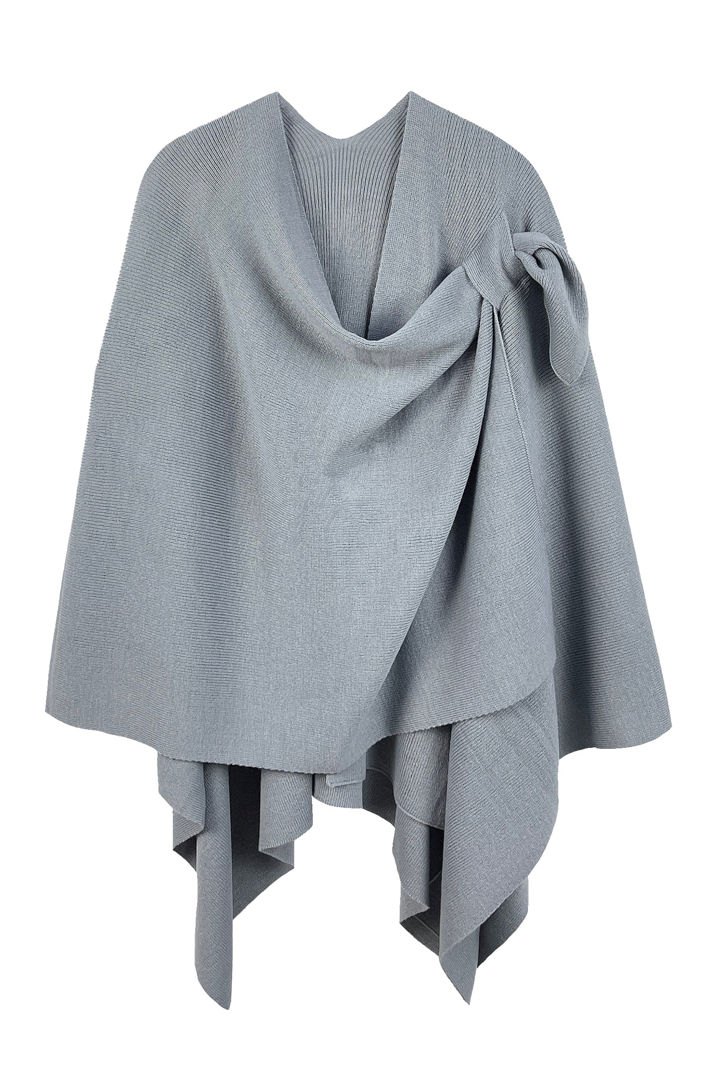 Solid Ruana With Shoulder Strap