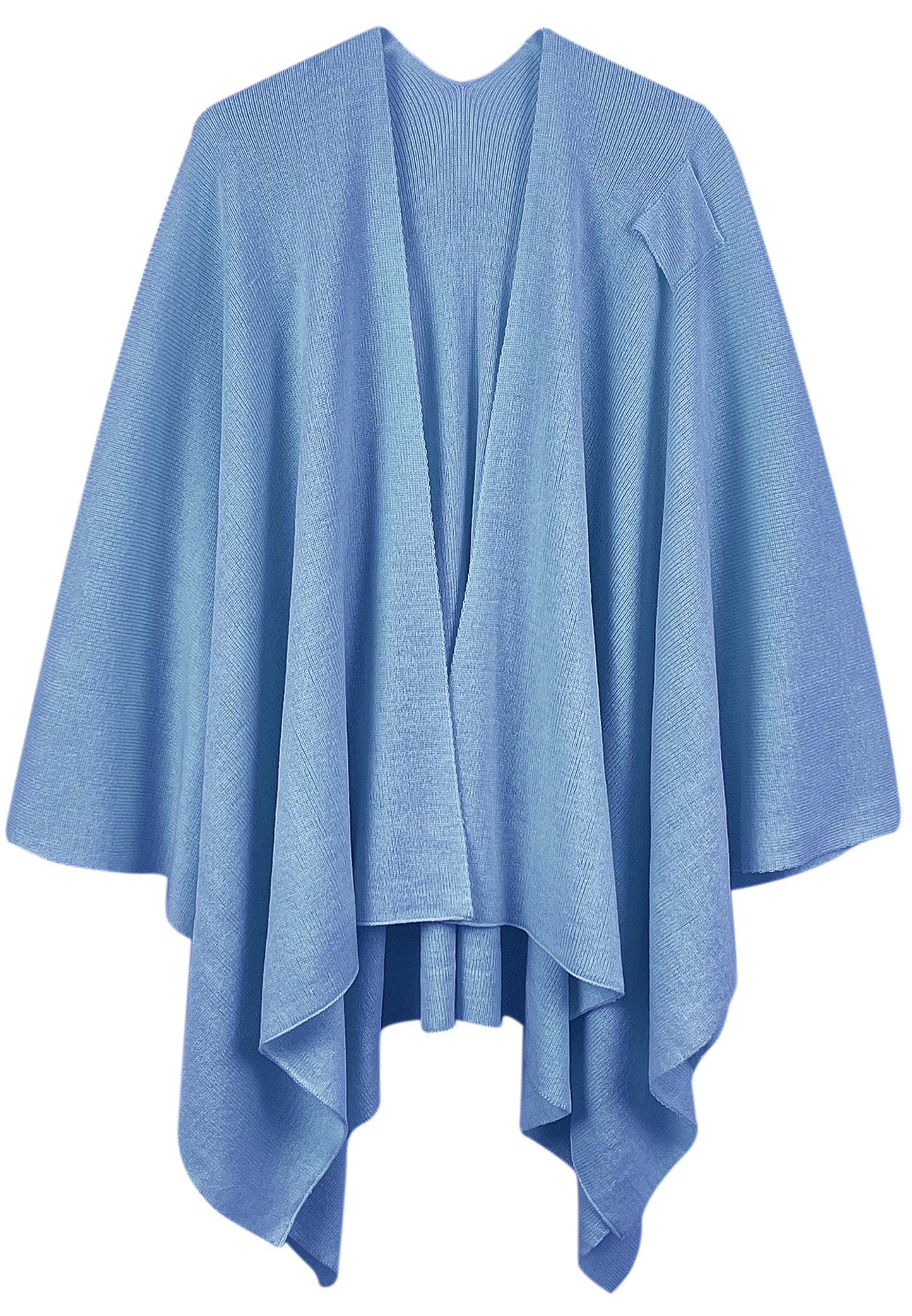 Solid Ruana With Shoulder Strap