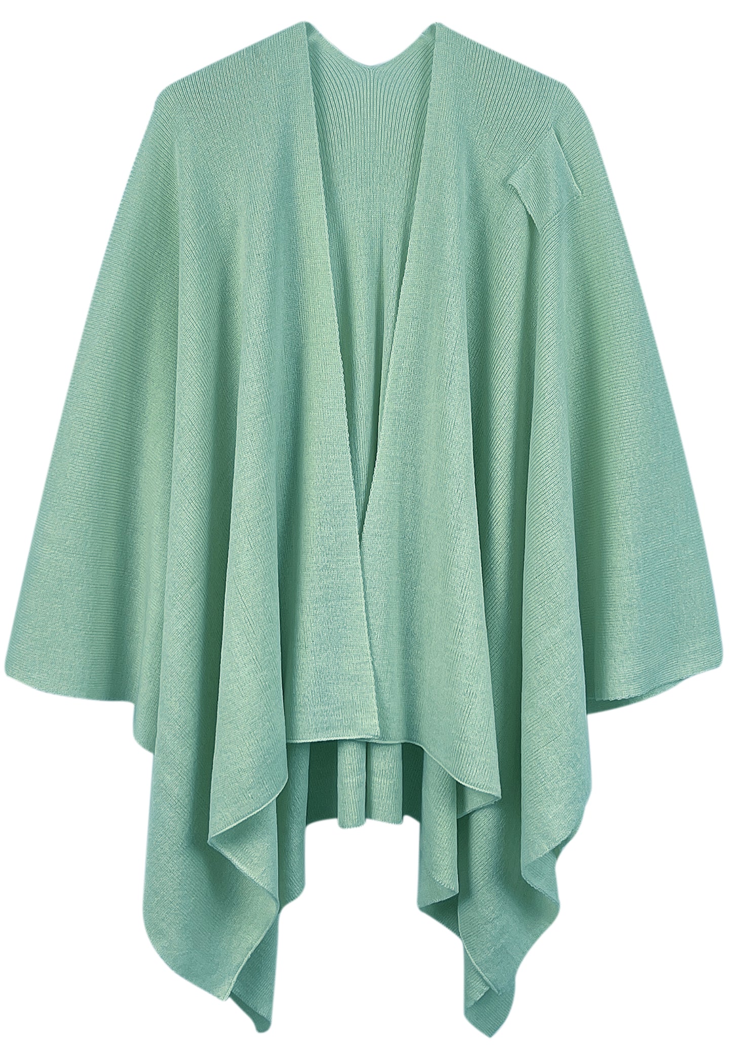 Solid Ruana With Shoulder Strap