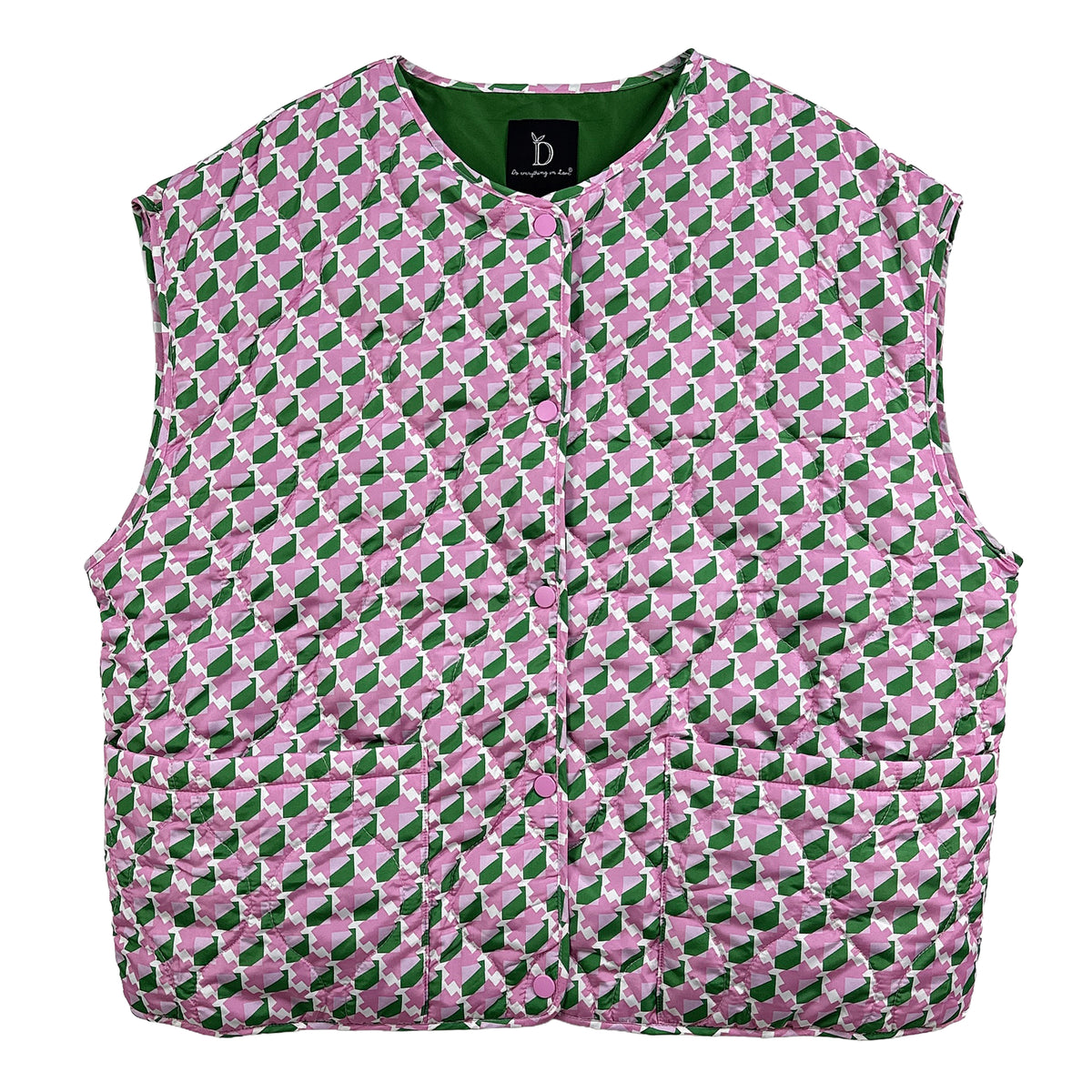 Print Padded Vest