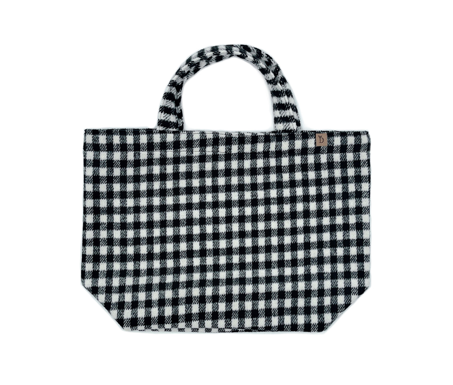 Large Plaid Tote Bag