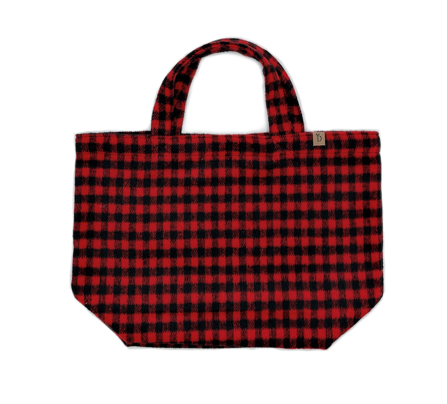 Large Plaid Tote Bag