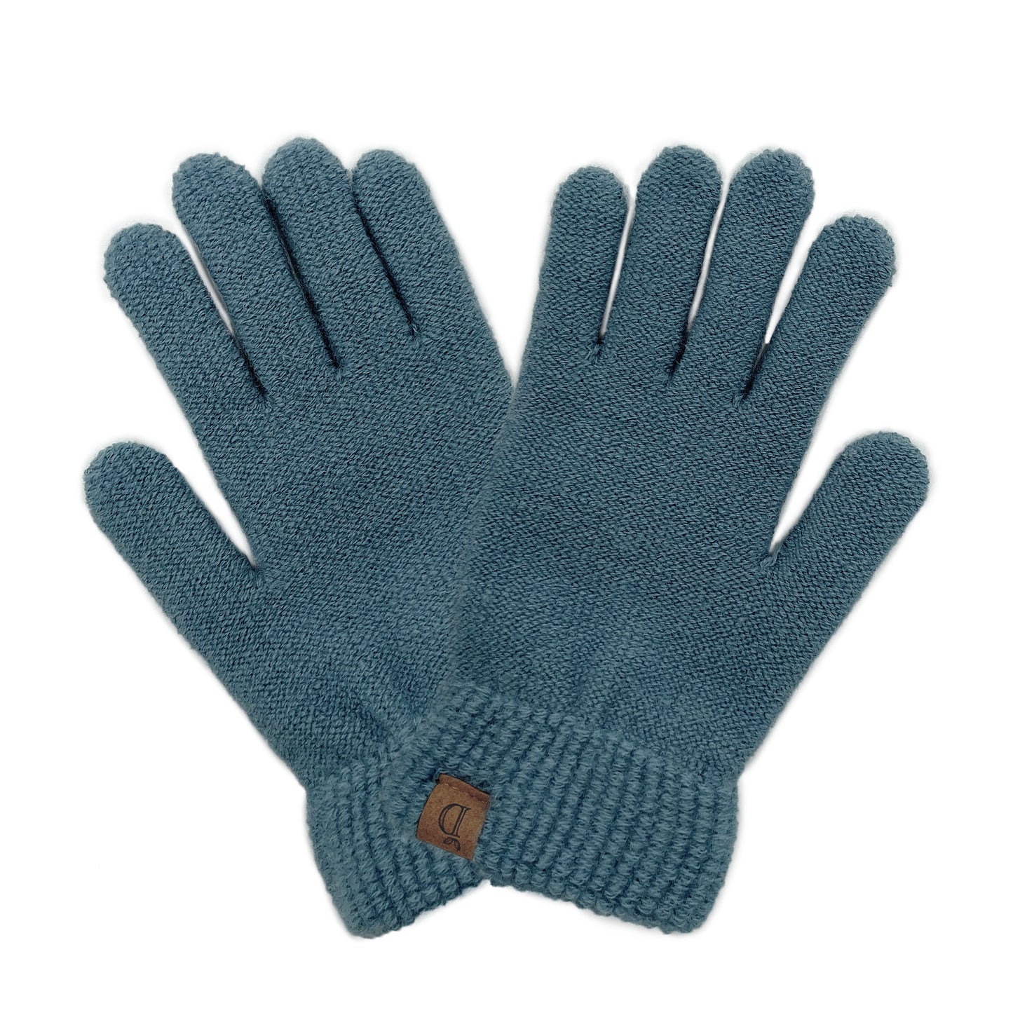 Solid Knit Touch Gloves