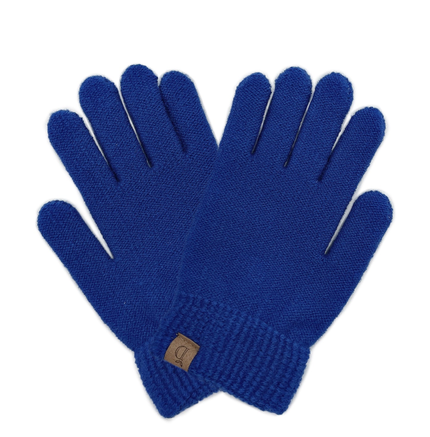 Solid Knit Touch Gloves