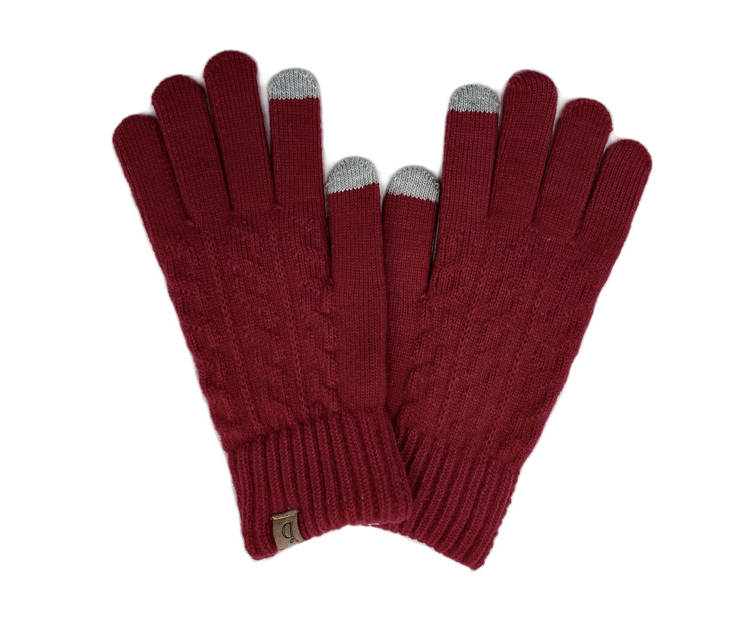 Cable Knit Touch Gloves