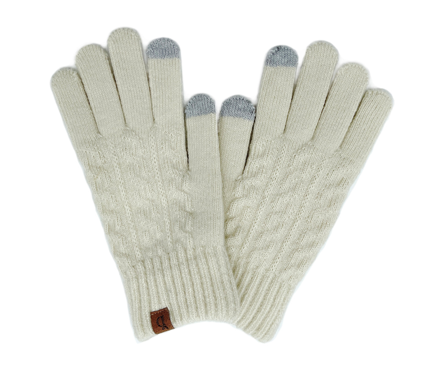 Cable Knit Touch Gloves