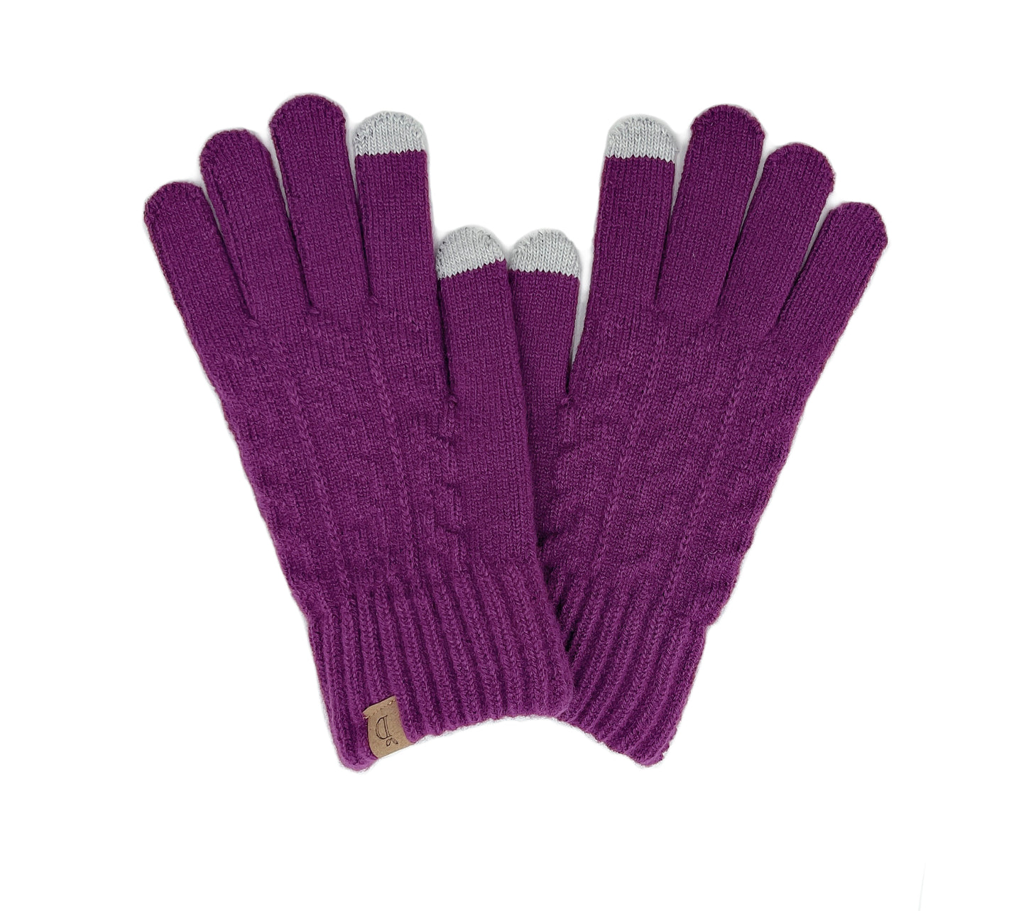 Cable Knit Touch Gloves