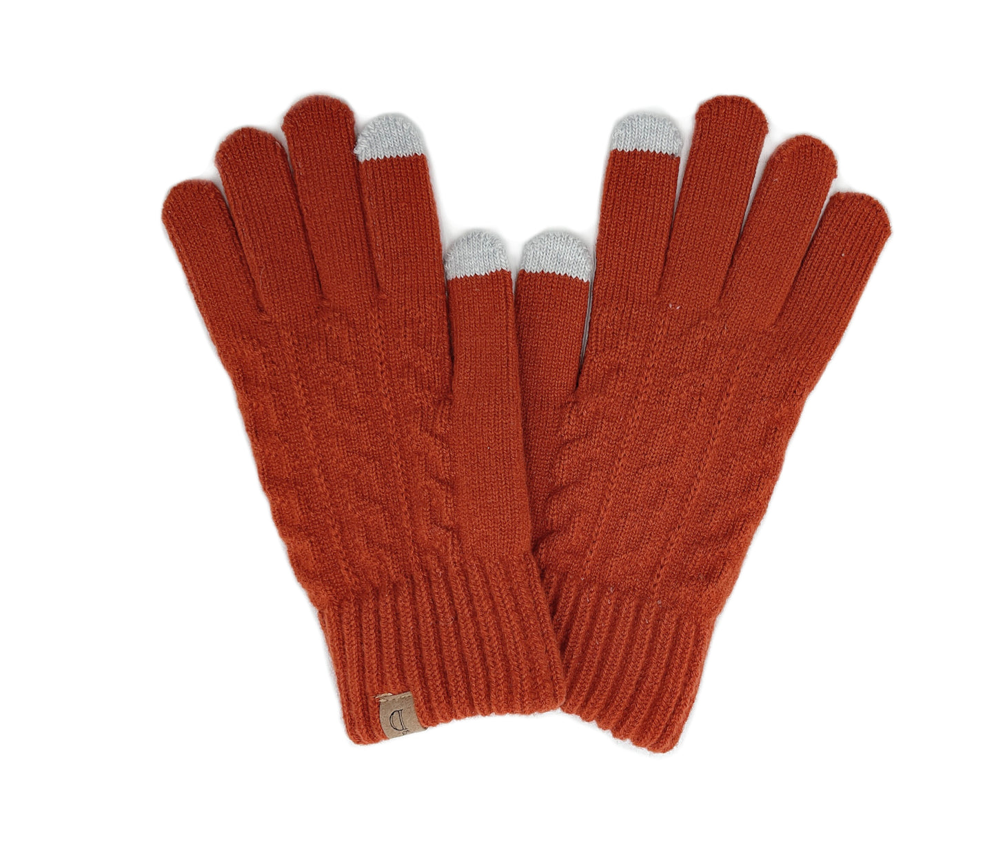 Cable Knit Touch Gloves