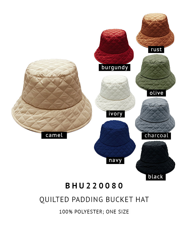 Quilted Padding Bucket Hat