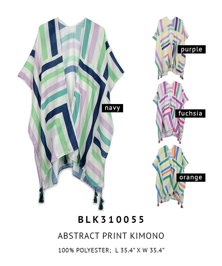 Abstract Print Kimono