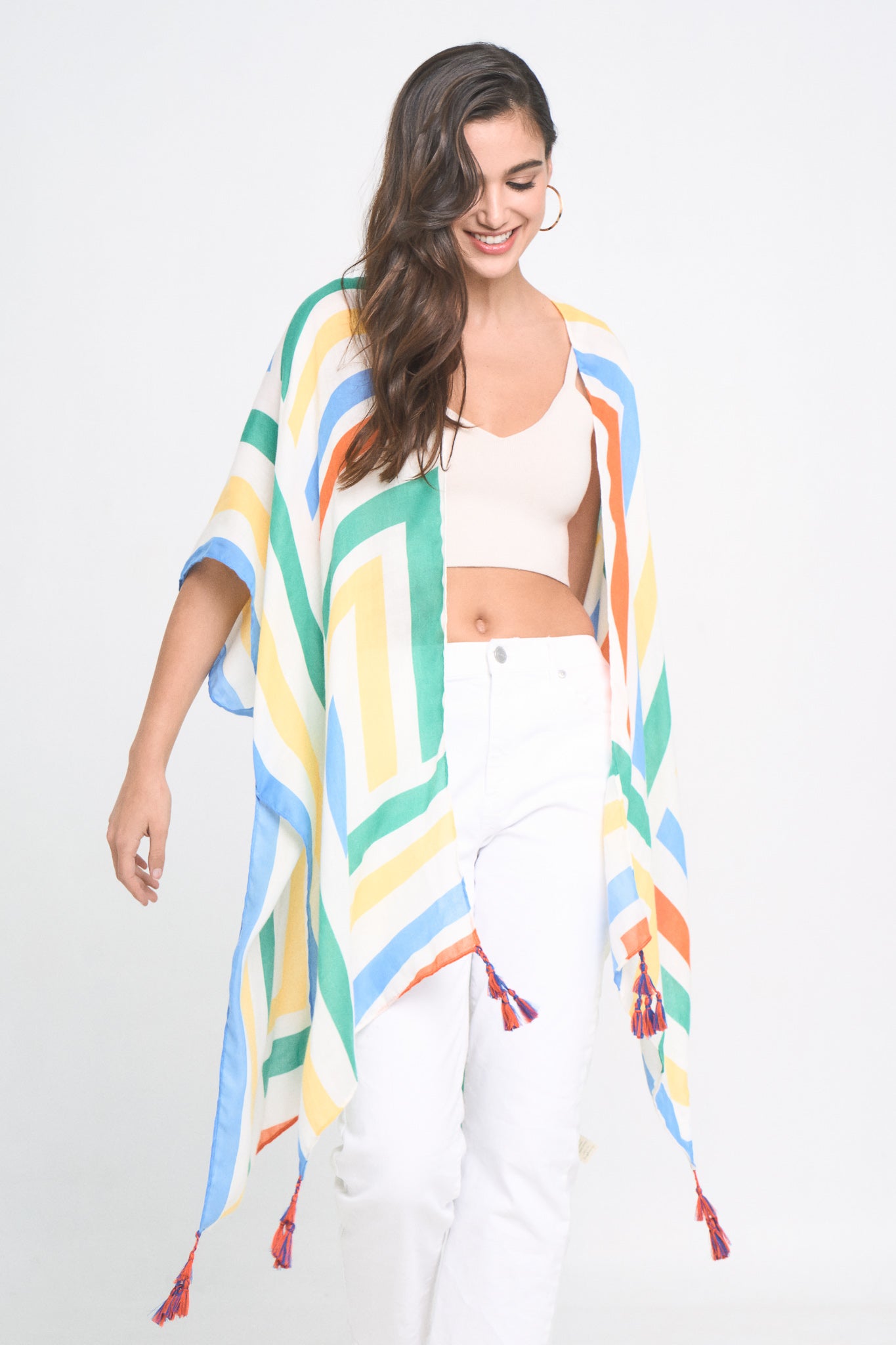 Abstract Print Kimono