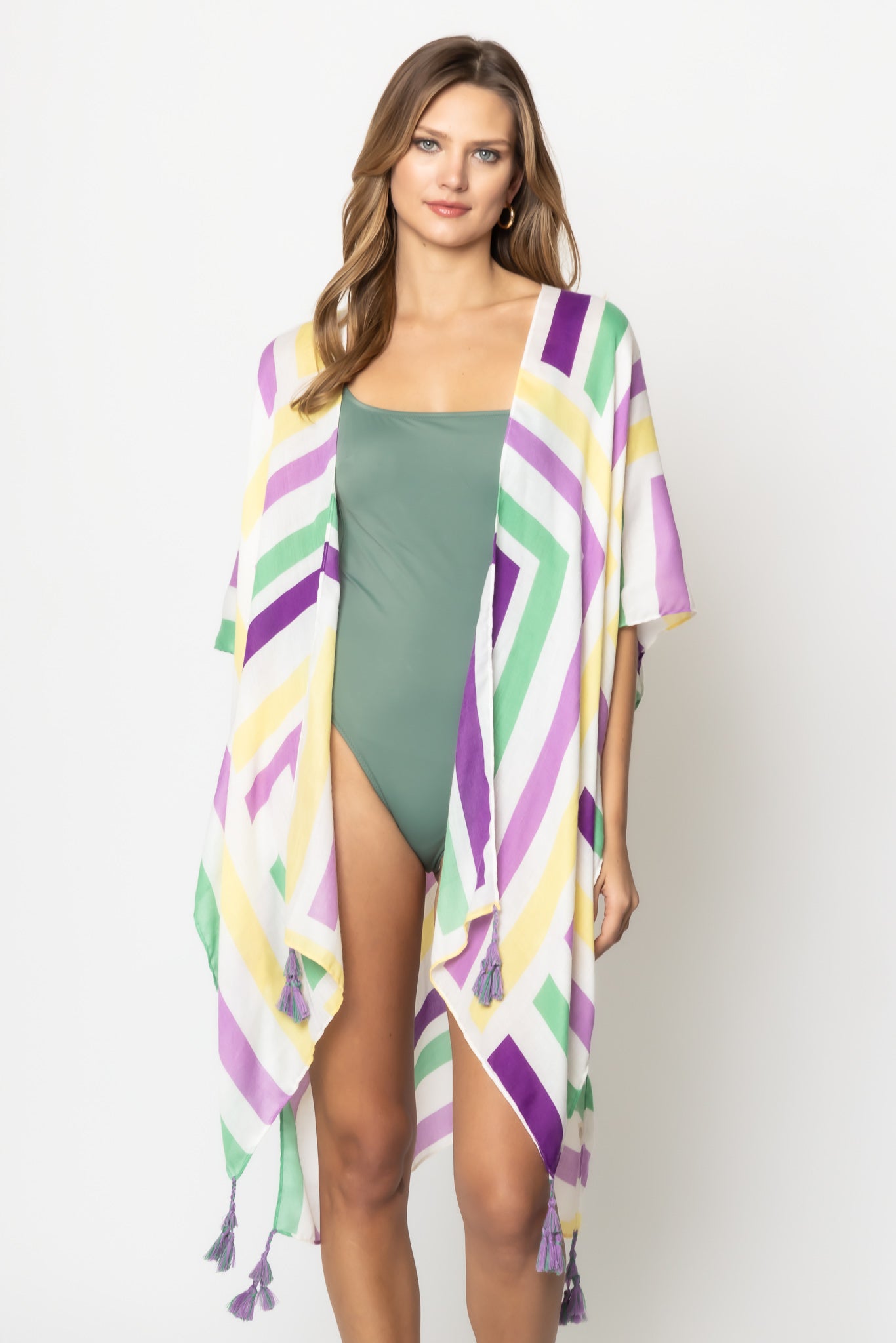 Abstract Print Kimono