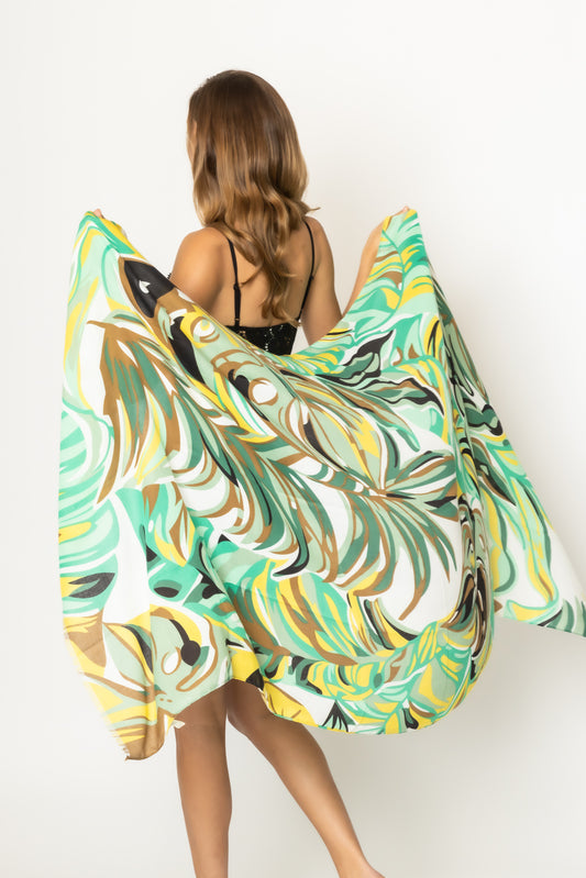 Tropical Print Scarf