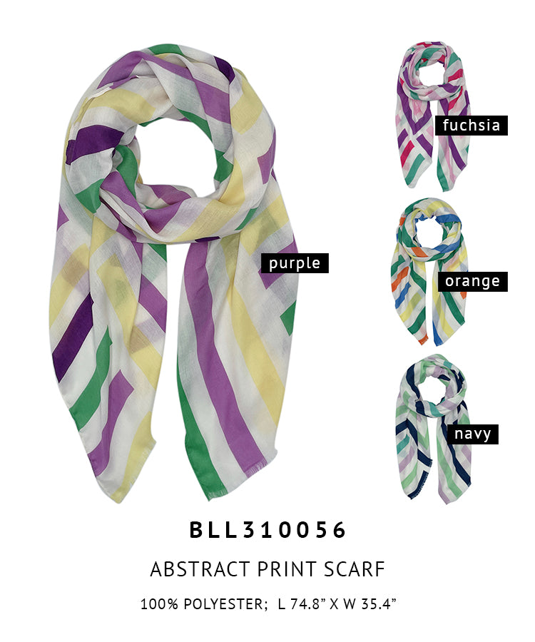 Abstract Print Scarf