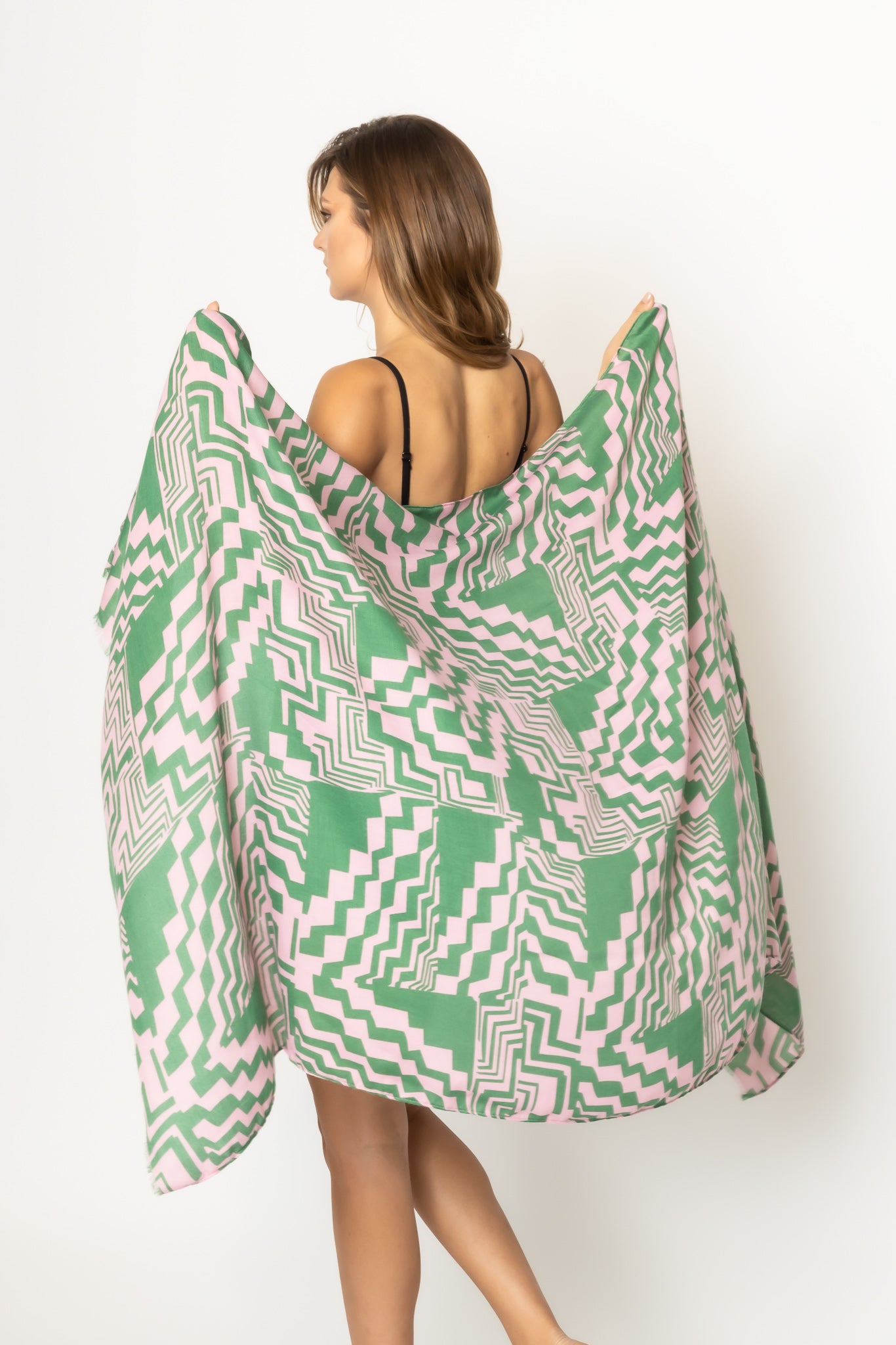 Geometric Print Scarf