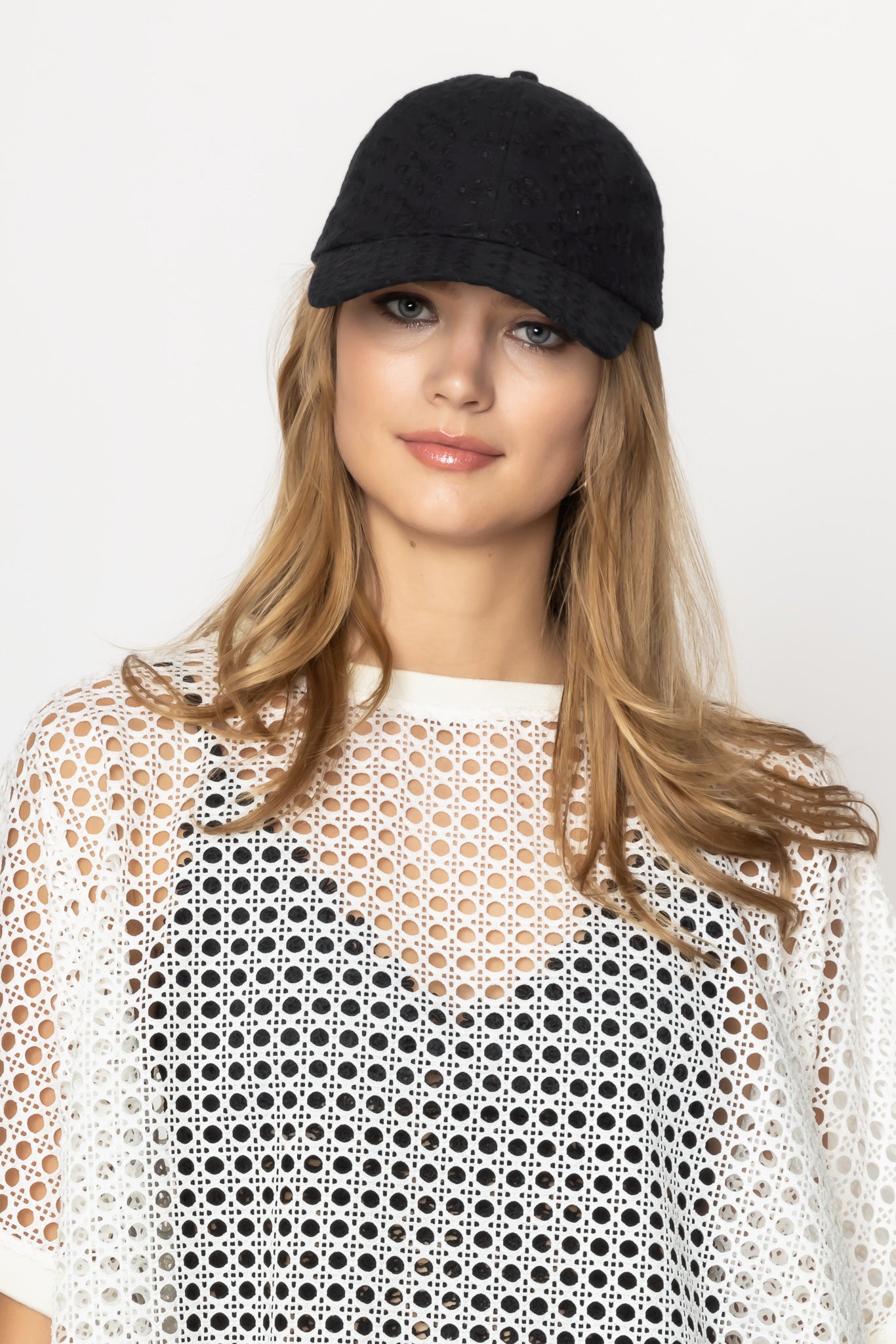Eyelet Baseball Cap With Tie – Do Everything In Love