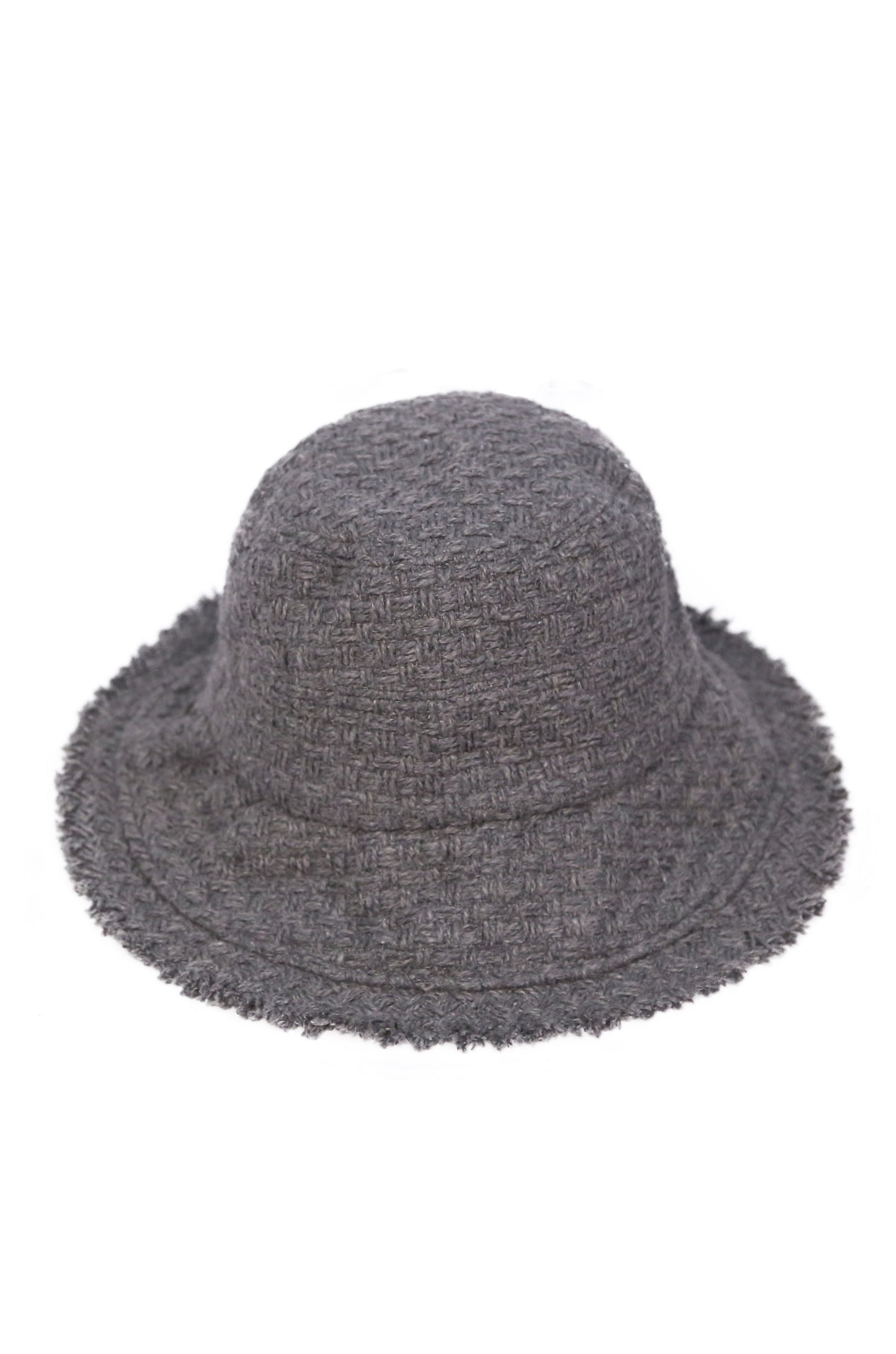 Frayed Edge Woven Bucket Hat