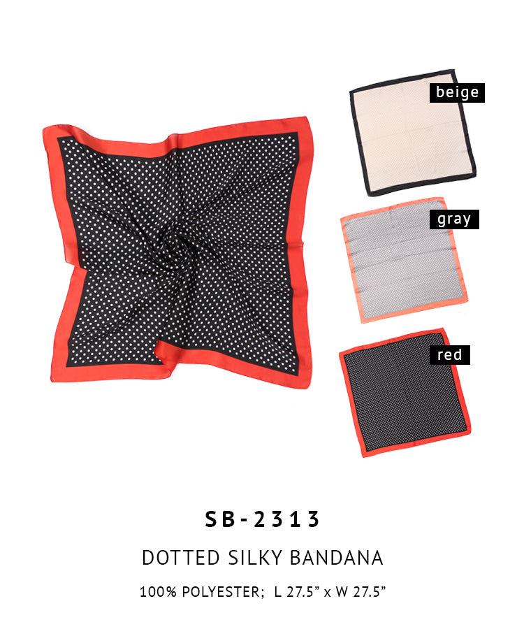 Dotted Silky Bandana