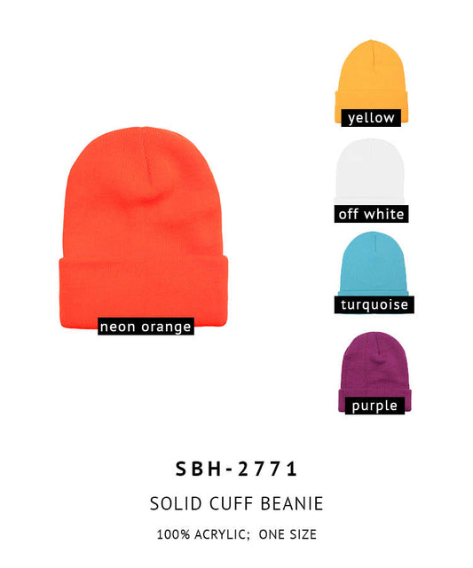 Solid Cuff Beanie