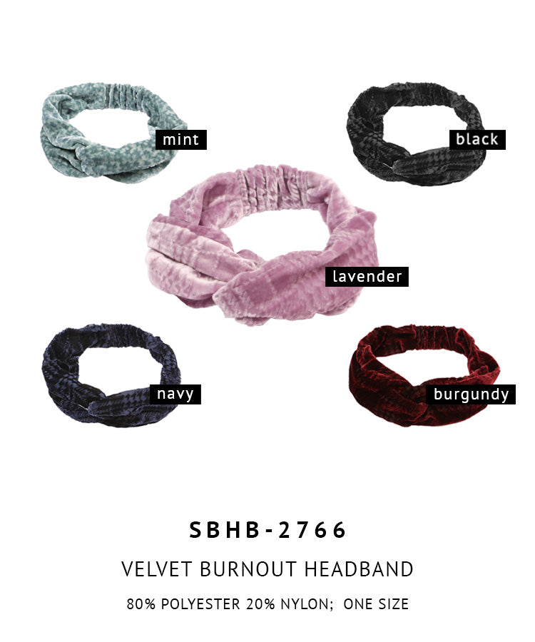 Velvet Burnout Headband