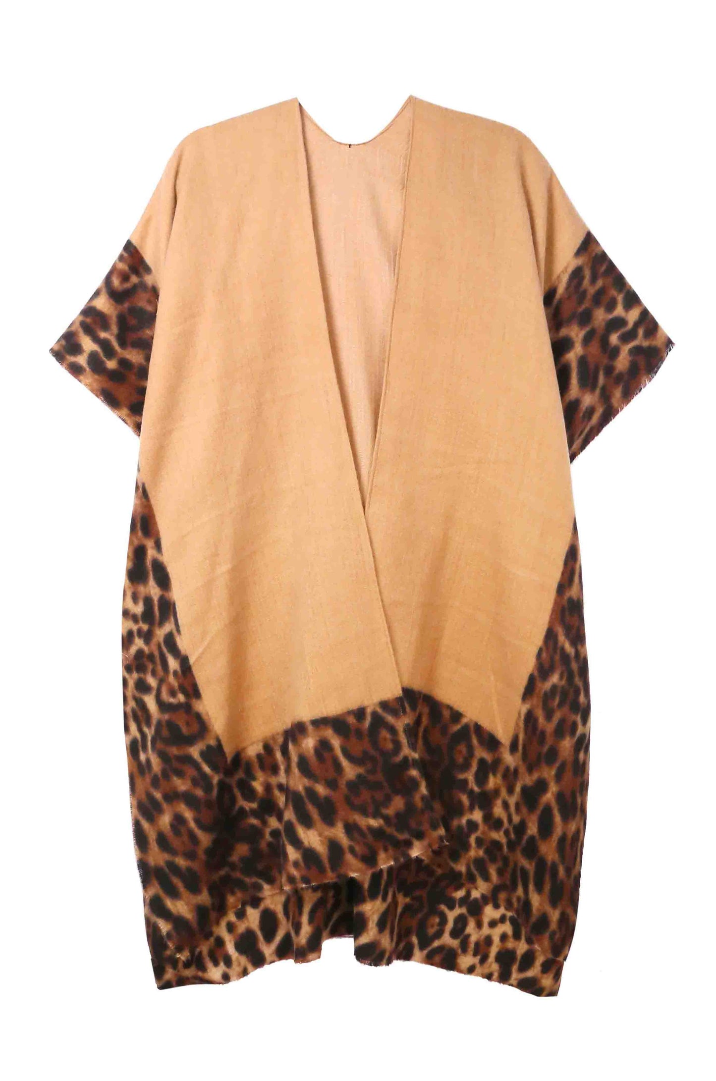 Leopard Border Cozy Kimono