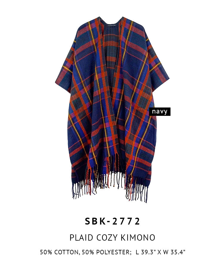 Plaid Cozy Kimono