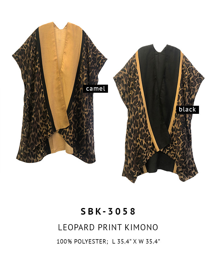 Leopard Print Kimono