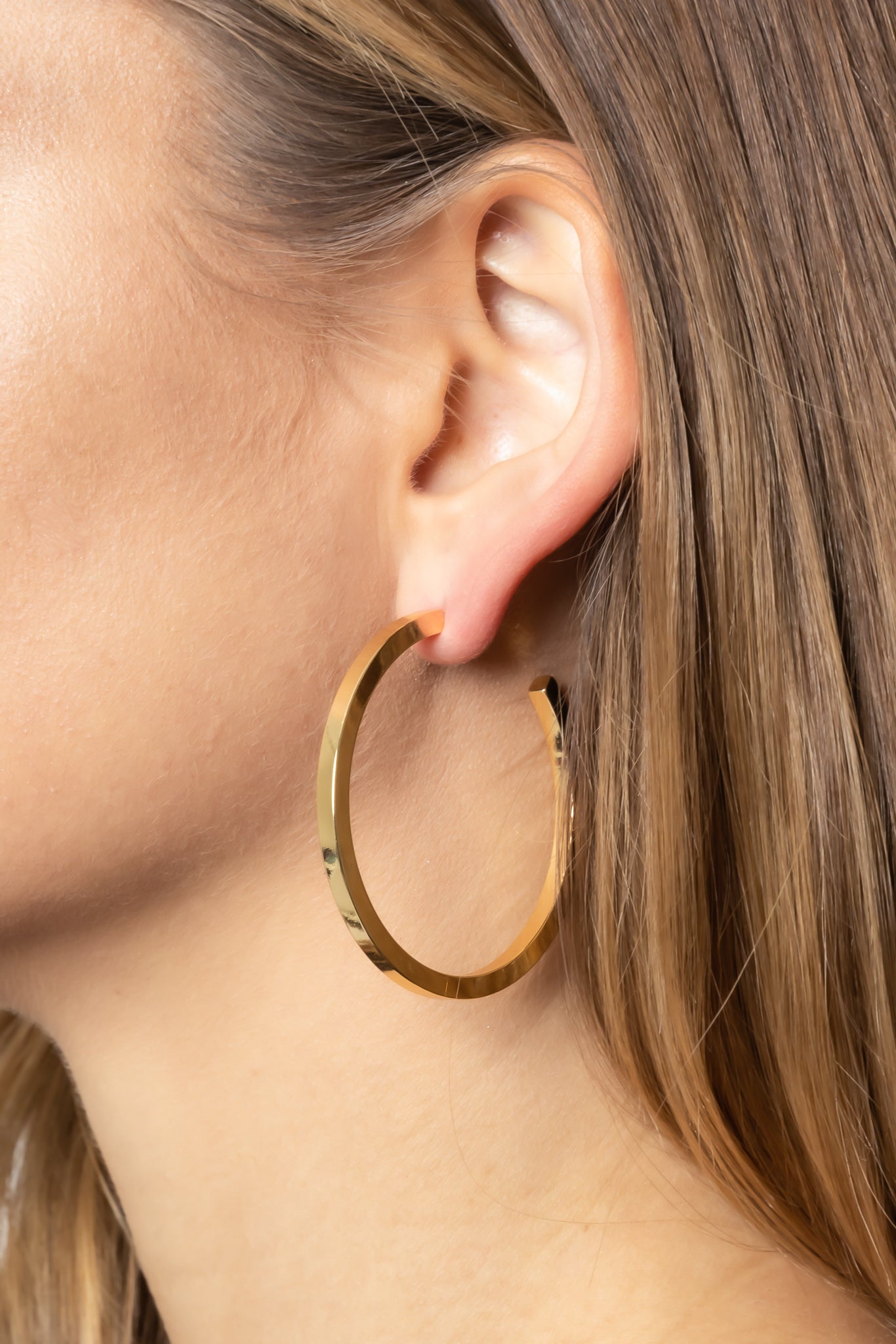 14K Gold Dipped Post Hoop