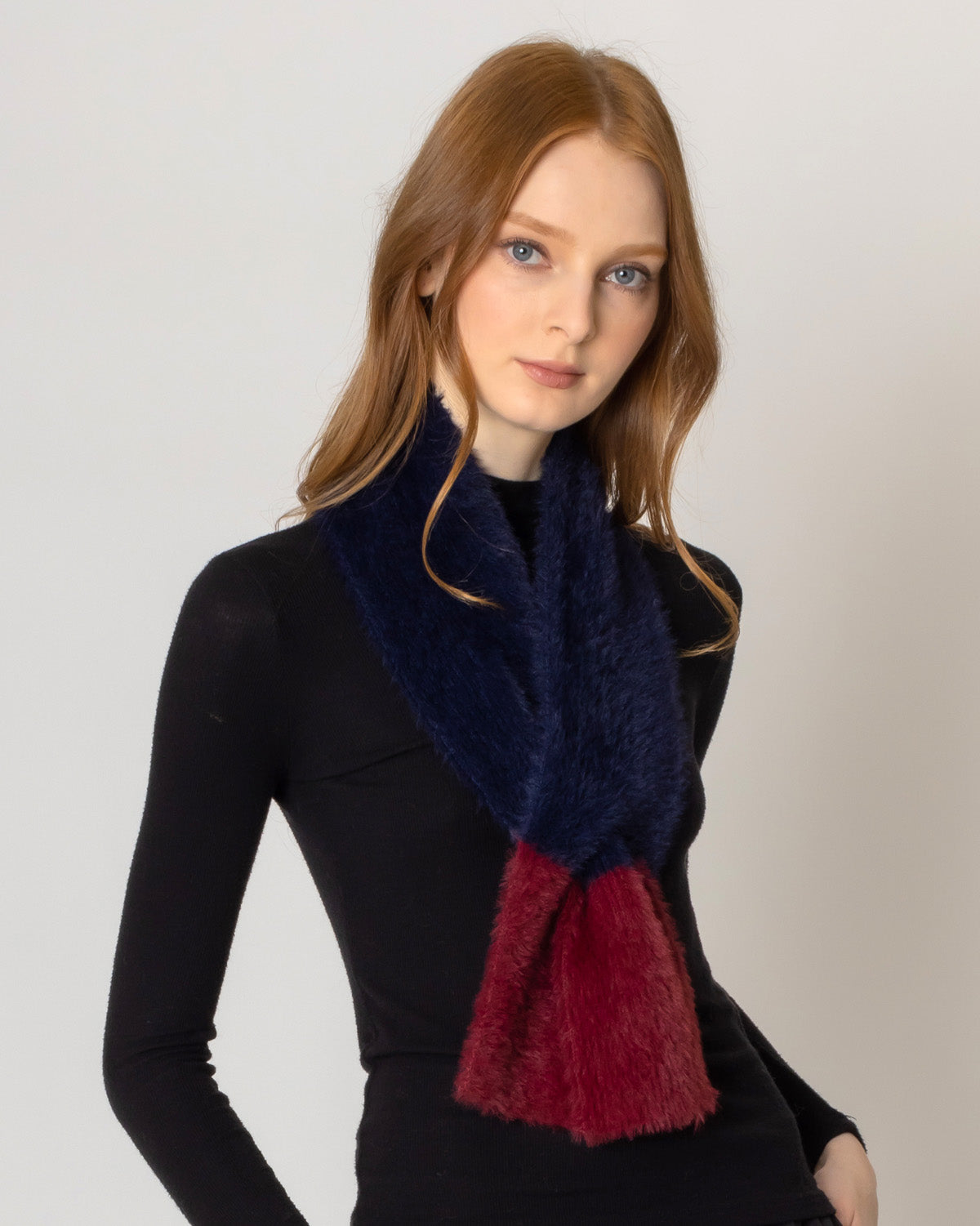 Two Tone Pull-Through Scarf