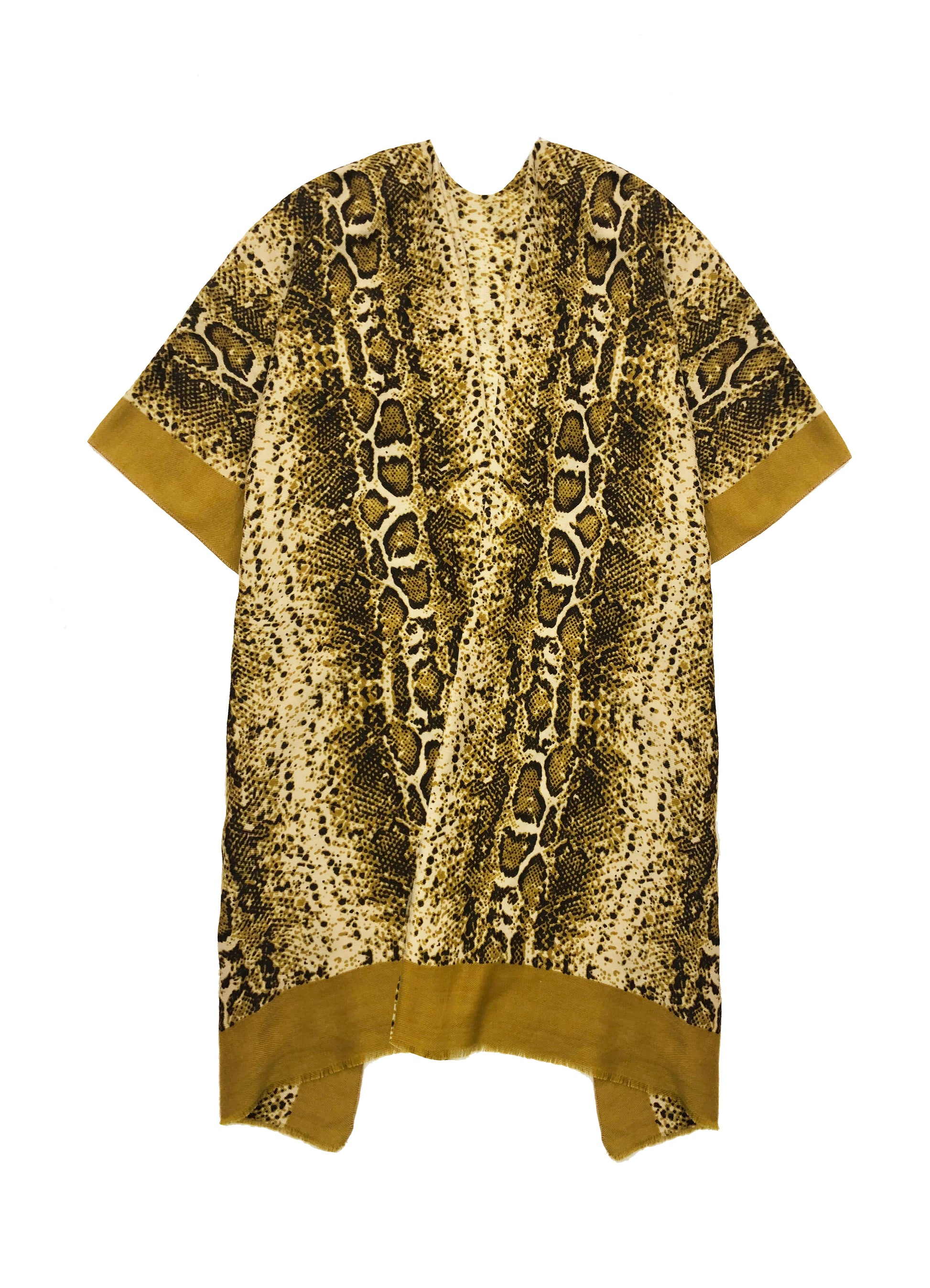 Shop for KW Fashion Bordered Snakeskin Print Kimono at doeverythinginloveny.com wholesale fashion accessories