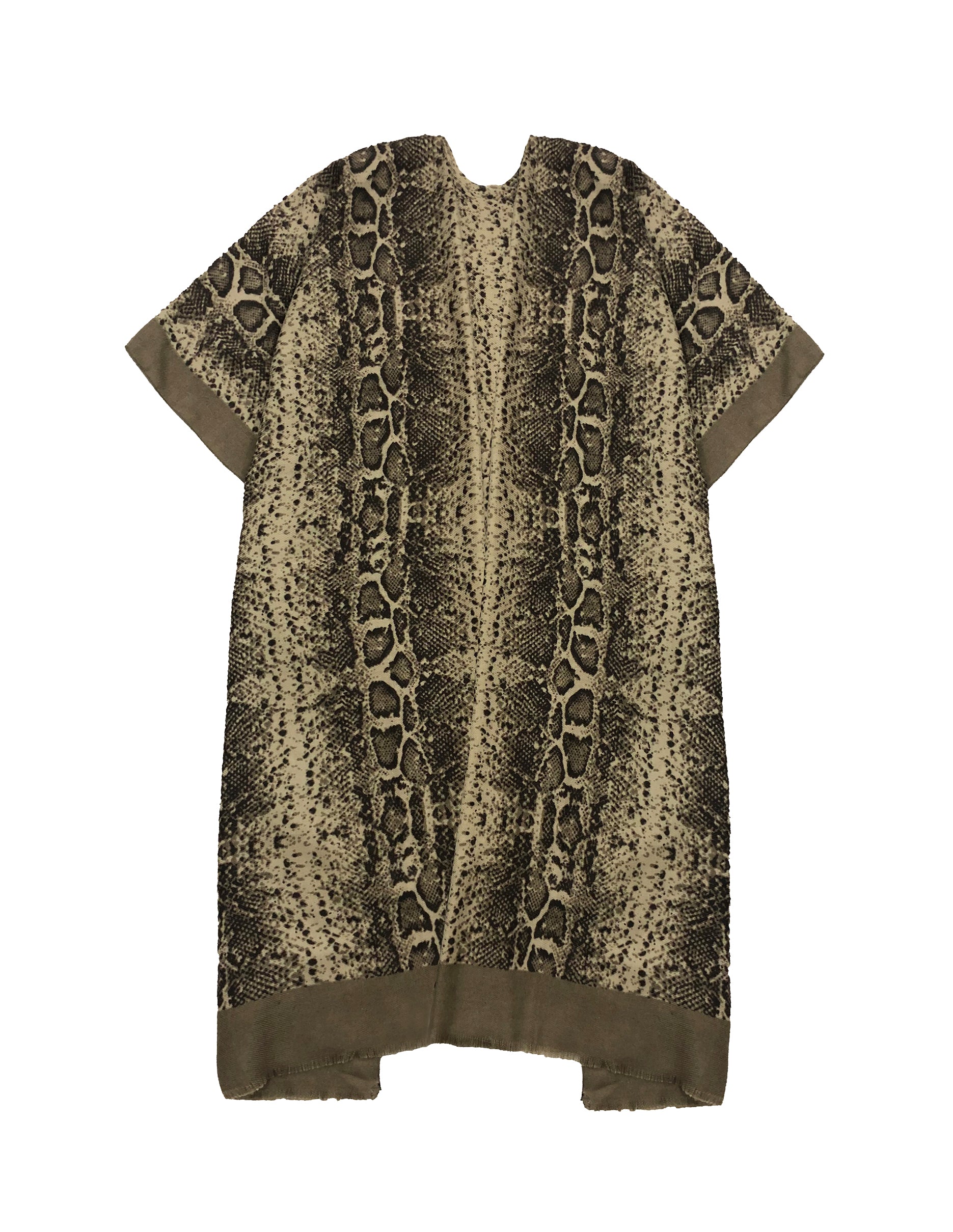 Shop for KW Fashion Bordered Snakeskin Print Kimono at doeverythinginloveny.com wholesale fashion accessories