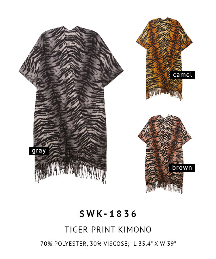 Tiger Print Kimono