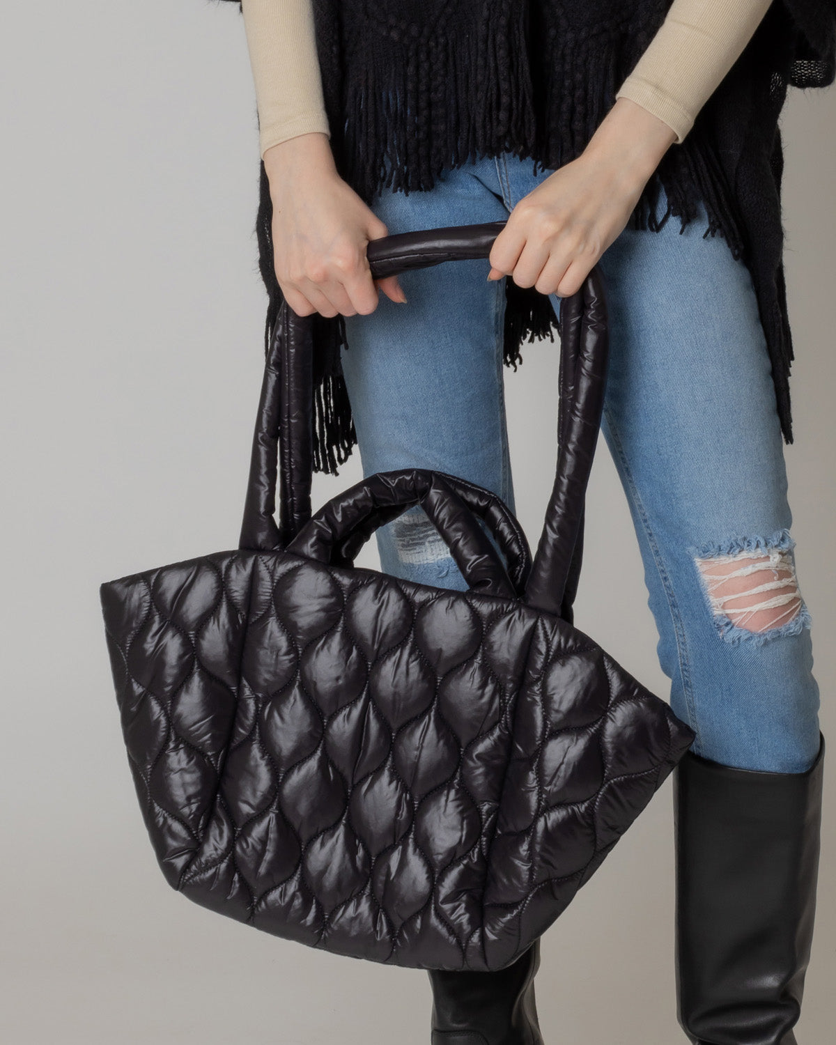 Shop for KW Fashion Wave Padded Shoulder Bag at doeverythinginloveny.com wholesale fashion accessories