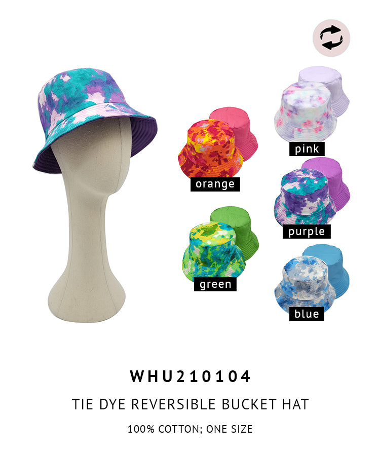 Reversible Tie Dye Reversible Bucket Hat